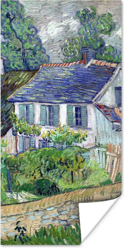 Poster Huis in Auvers - Vincent van Gogh - 60x120 cm