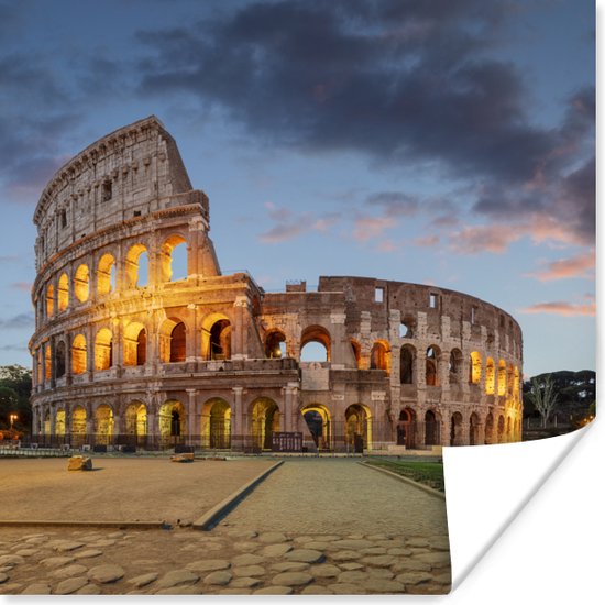 Affiche Italie - Rome - Théâtre - 75x75 cm