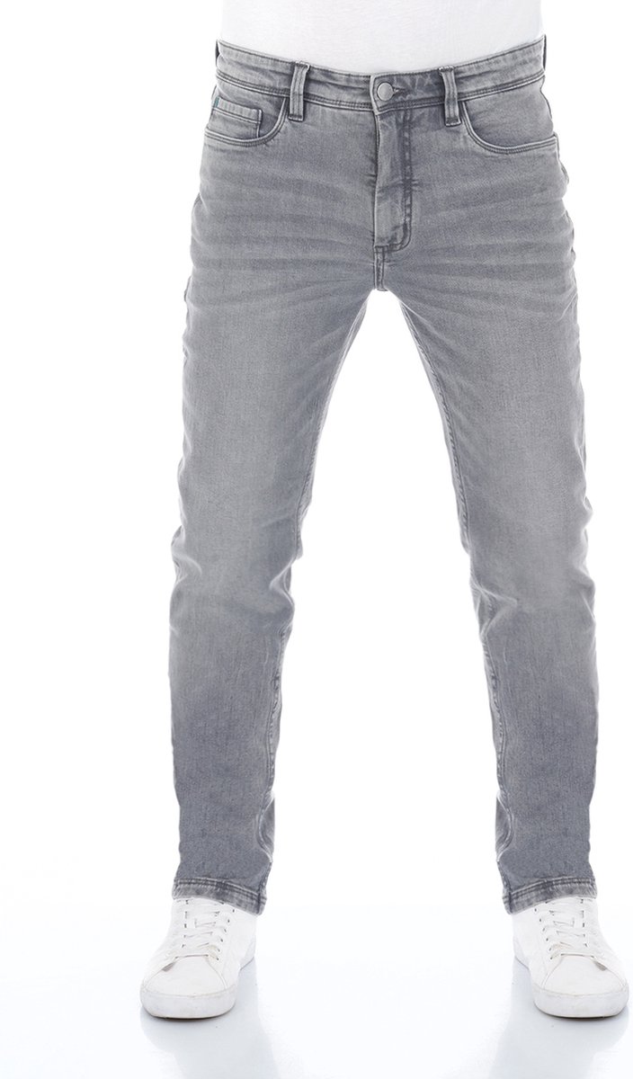 riverso Heren Jeans Broeken RIVChris regular/straight Fit Grijs Volwassenen Denim Jeansbroek