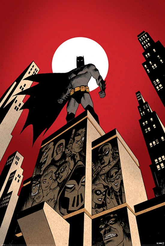 Batman Villain Skyline Poster 61x91.5cm