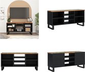 vidaXL Tv-meubel 100x33x46 cm massief hout gerecycled en bewerkt hout - Tv-meubel - Tv-meubelen - Tv-standaard - Televisiemeubel