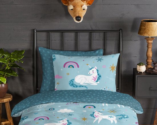 Good Morning Housse de couette Snowycorn Flanelle