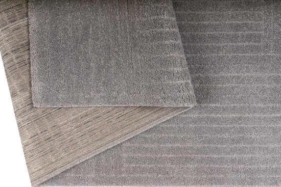 Pure Long Karpet - 160x230cm - Grijs - Dik & Zacht - Vloerkleden - Tapijt - Vloerkleed