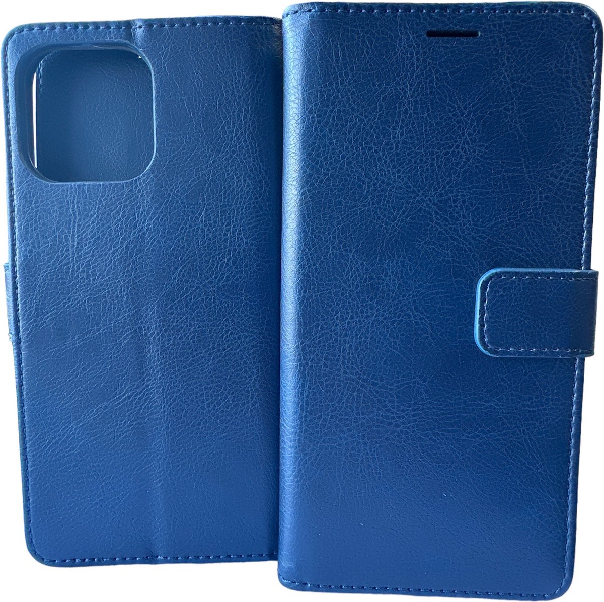 Portemonnee Book Case Hoesje Geschikt voor: iPhone 14 Pro Max - Donkerblauw