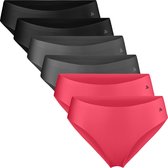 DANISH ENDURANCE Culottes de bikini sans couture pour femme - Sports et quotidien - Lot de 6 - Multicolore - XL