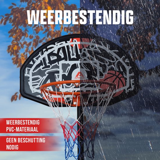 Basketbalring met standaard en wielen – Apollo Funsport Nederland