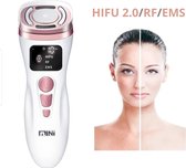 EVERFUZE - Appareil HIFU - Appareil de lifting à lampe LED - Appareil de rajeunissement de la peau rose/ Wit - Augmentation du Collagène - Chaleur - EMS - Anti rides - Corps - RF - Massage électrique