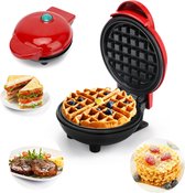 Bol.com Mini Wafelijzer - Wafelijzer - Wafelmaker - Waffle Maker - Non-Stick aanbieding