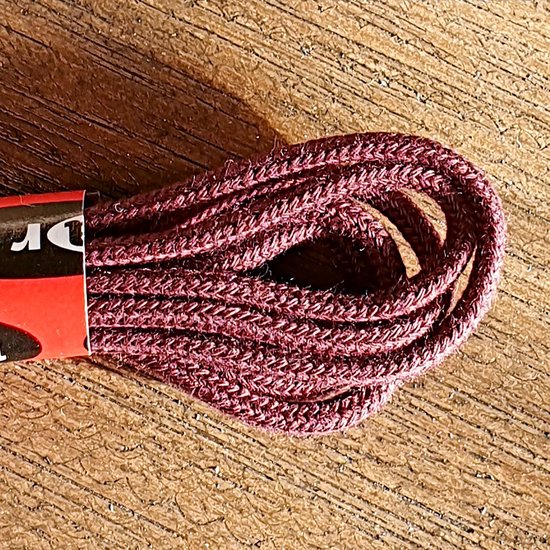 Marla Lacets - 1 paire de lacets ronds fins - 75 cm - bordeaux - 100% coton. Lacets de qualité hollandaise d'environ 2 à 3 mm d'épaisseur