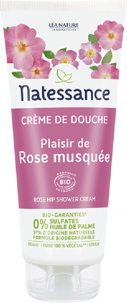 Natessance Plaisir de Rose Musquée Biologische Crèmige Body Wash 200 ml