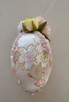 Goodwill - Floral Easter Egg - Paars/Geel - 10 cm