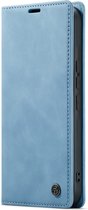 Casemania Hoesje Geschikt voor Samsung Galaxy S21 Ultra Sky Blue - Portemonnee Book Case