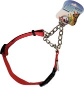 Nobleza Hondenhalsband - trainingshalsband - slipketting - Anti trek halsband - ketting - rood - maat M