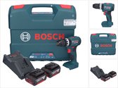Bosch GSB 18V-45 Professionele accu klopboormachine 18 V 45 Nm borstelloos + 2x accu 4.0 Ah + lader + L-koffer