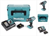 Makita DDF 483 RA1J accuboormachine 18 V 40 Nm borstelloos + 1x oplaadbare accu 2.0 Ah + lader + Makpac