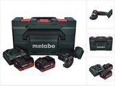 Metabo CC 18 LTX accu haakse slijper 18 V 76 mm borstelloos + 2x accu 5,5 Ah + lader + metaBOX