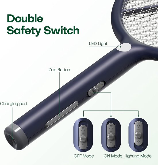 Equivera Elektrische Vliegenmepper - Vliegenvanger - Muggenvanger ...