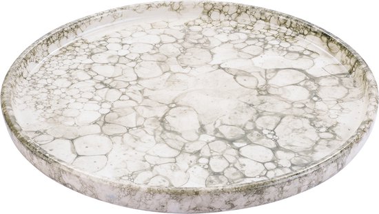 Bowls and Dishes Espuma Poterie Assiette | assiette de diner | Assiette plate | Assiette à tapas | Services de table 28 cm Vert - Astuce cadeau !