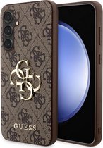 Guess 4G Metal Logo Back Case - Geschikt voor Samsung Galaxy S23 FE (S711) - Bruin