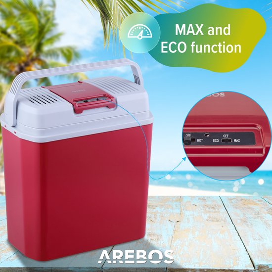 AREBOS Koelbox - Koelbox Elektrisch 12V 230 Volt - Koelbox Auto - 20L - Arebos