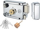 Poortslot met sleutels 35-50mm deurdikte Zilverkleurig
