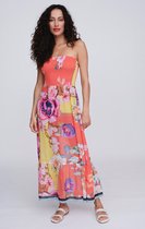 Pia Rossini - Hawaii Maxi Dress - maat S - Meerkleurig/Oranje
