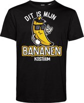 T-shirt Bananen Kostuum | Carnavalskleding heren | Carnaval Kostuum | Foute Party | Zwart | maat L