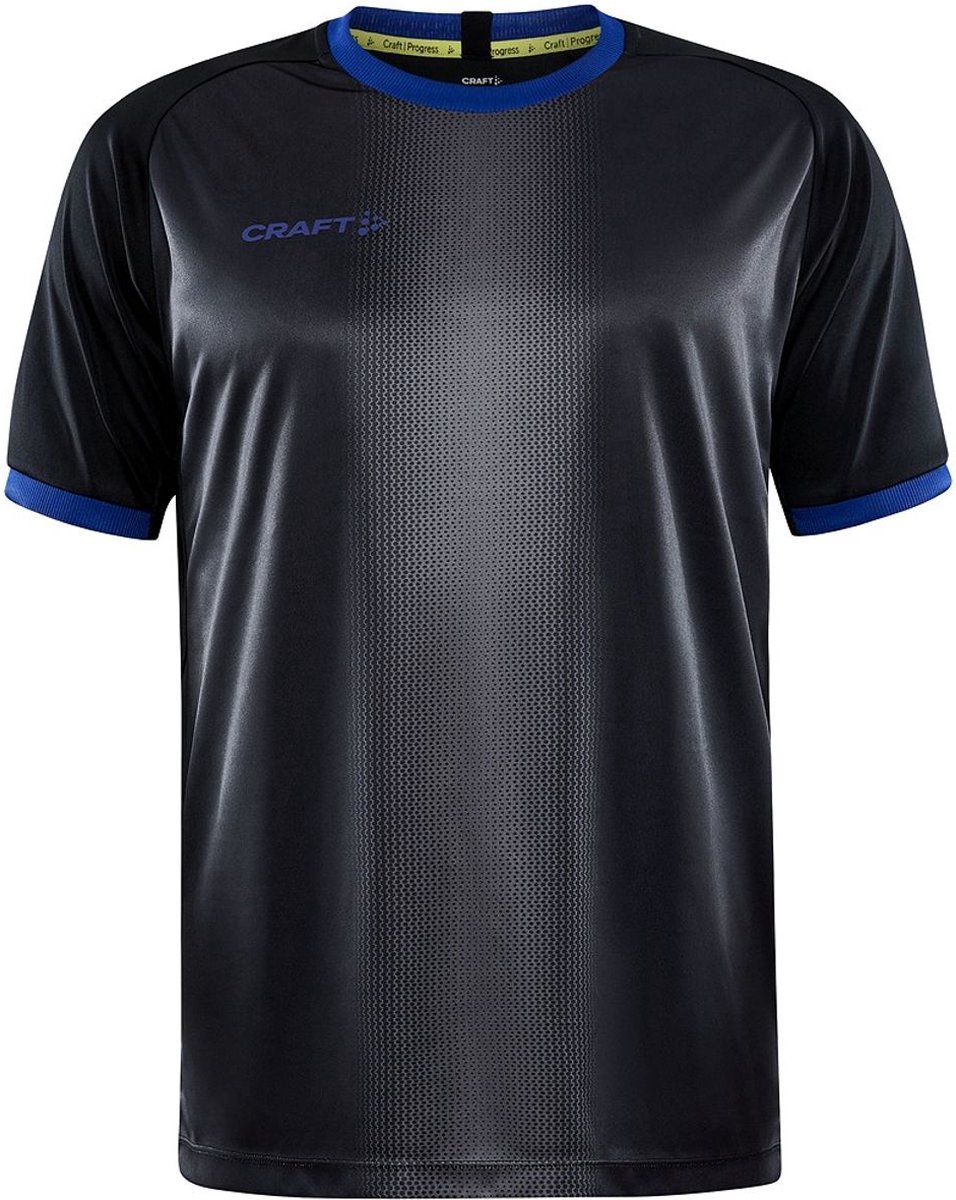 Craft Progress 2.0 Shirt Korte Mouw Heren - Zwart / Blauw | Maat: L