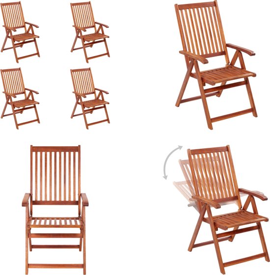 vidaXL Tuintafel - Inklapbaar - 70 cm - Acaciahout