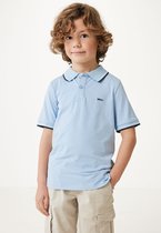 Basic Polo With Tipping Jongens - Lichtblauw - Maat 146-152