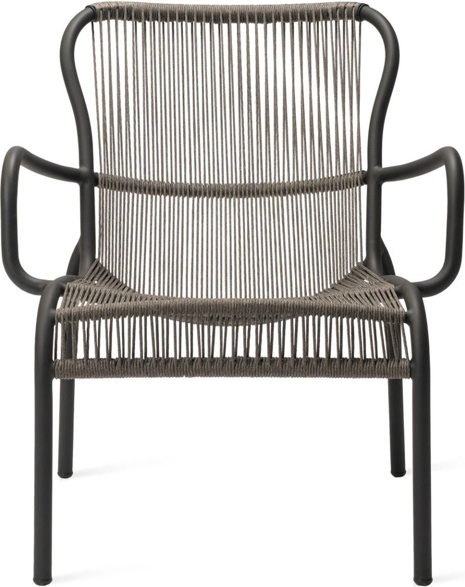 Vincent Sheppard Loop Lounge Chair Rope - Set Van 2 - Fossil Grey