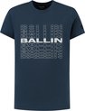 Ballin Amsterdam T-shirt with frontprint Jongens T-shirt - Navy - Maat 16