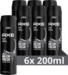 Déodorant noir Axys Bodyspray - 6 x 200 ml - Value Pack