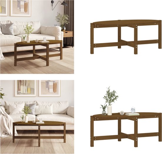 vidaXL Salontafel 40x60 cm massief grenenhout wit, tafel, koffietafel, tafeltje, bijzettafel, woonkamertafel, accenttafel, eindtafel, telefoontafel