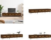 vidaXL Tv-meubel 150x36x30 cm bewerkt hout bruineikenkleurig - Tv-meubel - Tv-meubelen - Tv Kast - Opbergkast