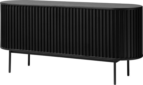Olivine Redmer houten sideboard zwart eiken - 160 x 45 cm