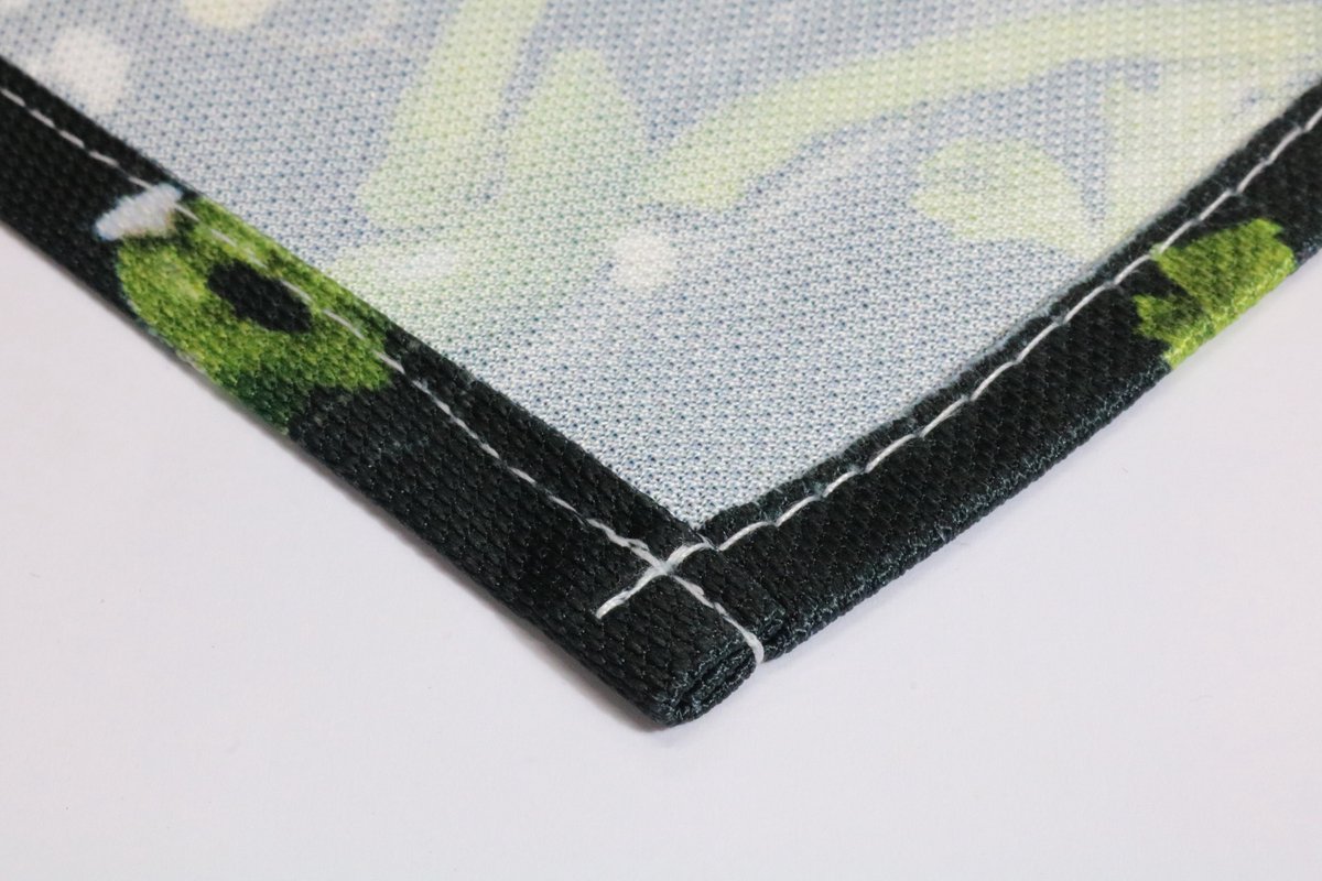 BWK Textiele Placemat - Getekend - Weg door Bos naar Berg - Set van 4 Placemats - 35x25 cm - Polyester Stof - Afneembaar