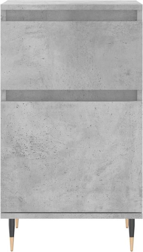 vidaXL Buffet 40x35x70 cm Bois d'ingénierie Béton Gris - Buffet - Commodes - Armoire de rangement - Armoire murale