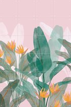 IXXI Botanical Pink - Wanddecoratie - 120 x 80 cm