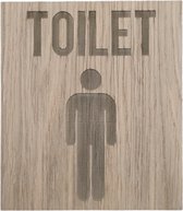 Bordje Toilet pictogram man - groot