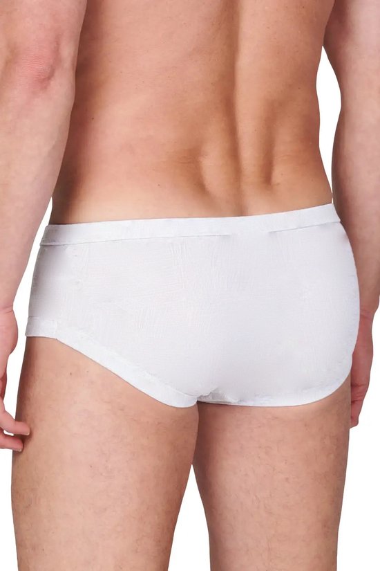HL tricot heren slip met gulp Flatlock XXXL Wit bol