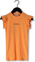 Looxs Revolution Slub Rib T-shirt Tops & T-shirts Meisjes - Shirt - Oranje - Maat 164