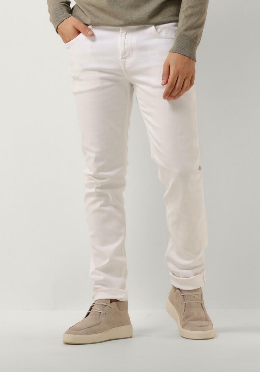 7 For All Mankind Slimmy Tapered Luxe Performance Jeans Heren - Broek - Wit - Maat 31