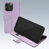 Mobilize Telefoonhoesje geschikt voor Apple iPhone 15 Pro Hoesje | Mobilize Premium Gelly Wallet Bookcase Portemonnee | Pasjeshouder voor 3 Pasjes | Telefoonhoesje voor Pinpas / OV Kaart / Rijbewijs - Paars