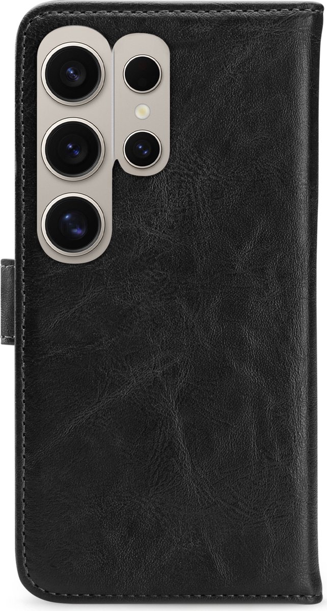 My Style Telefoonhoesje geschikt voor Samsung Galaxy S24 Ultra Hoesje | My Style Flex Wallet Bookcase Portemonnee | Pasjeshouder voor 3 Pasjes | Telefoonhoesje voor Pinpas / OV Kaart / Rijbewijs - Zwart