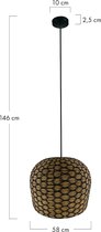 DKNC - Hanglamp El Paso - Zeegras - 58x58x46 cm - Beige