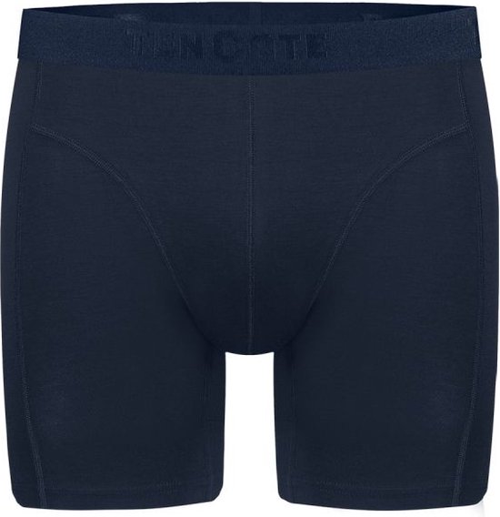 ten Cate Basics men shorts longs en viscose de bambou (pack de 4) - boxers pour hommes jambes longues - noir - Taille: M
