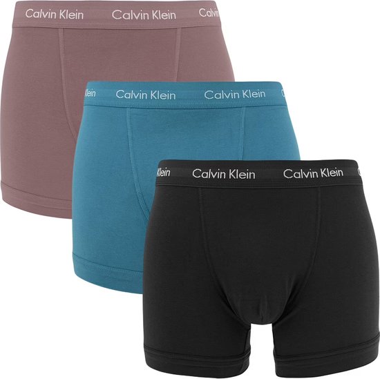 Calvin Klein - Sous-vêtements de 3 boxers pour hommes - Multi - Taille M