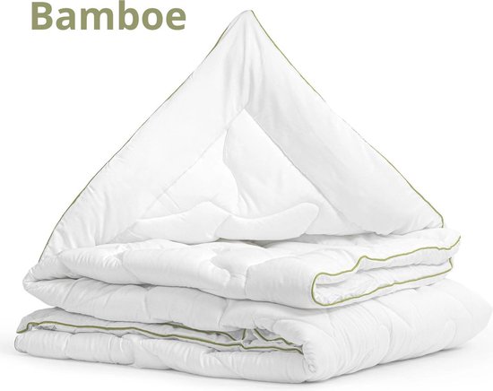 Luxe Bamboe Dekbed All Season Lits-Jumeaux 240x200 cm - Anti Allergisch - Anti Huisstofmijt - Ventilerend & Absorberend
