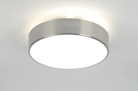 Lumidora Plafondlamp 70714 - Plafonniere - OLYMPIA - 2 Lichts - E27 - Wit - Staalgrijs - Metaal - Buitenlamp - Badkamerlamp - IP44 - ⌀ 32.5 cm